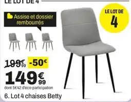 BUT Betty chaises offre