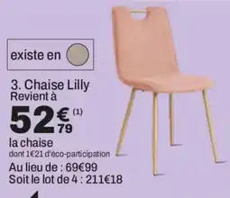 BUT Chaise Lilly offre