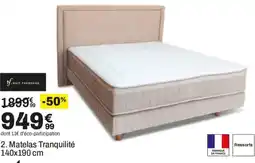 BUT Nuit Faubourg Matelas Tranquillité offre