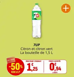 Coccinelle Supermarché 7UP Citron et citron vert offre