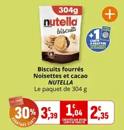 Coccinelle Supermarché Nutella biscuits offre