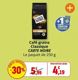 Coccinelle Supermarché CARTE NOIRE Café grains Classique offre