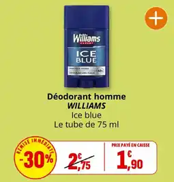 Coccinelle Supermarché WILLIAMS Déodorant homme Ice blue offre
