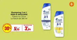 Coccinelle Supermarché head&shoulders Shampoing 2 en 1 offre