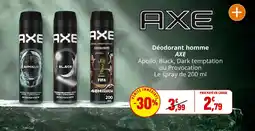 Coccinelle Supermarché AXE Déodorant homme offre