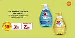 Coccinelle Supermarché Maison Net Gel vaisselle concentré offre