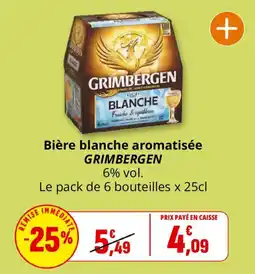 Coccinelle Supermarché GRIMBERGEN Bière blanche aromatisée offre