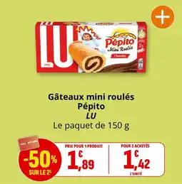 Coccinelle Supermarché LU Gâteaux mini roulés offre