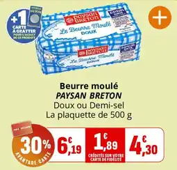 Coccinelle Supermarché PAYSAN BRETON Beurre moulé offre