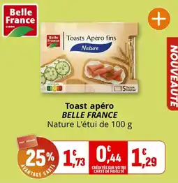 Coccinelle Supermarché Belle France Toasts Apéro fins offre