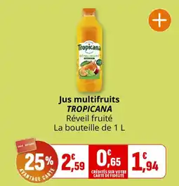 Coccinelle Supermarché Tropicana Jus multifruits offre