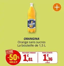 Coccinelle Supermarché ORANGINA Orange sans sucres offre