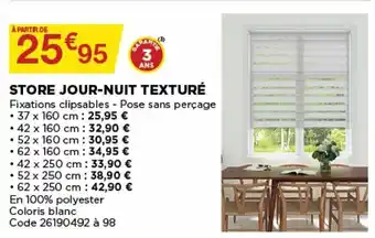 Store jour-nuit texturé