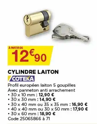 Cylindre laiton