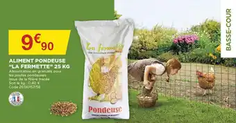 Bricomarché Aliment pondeuse "la fermette" 25 KG offre