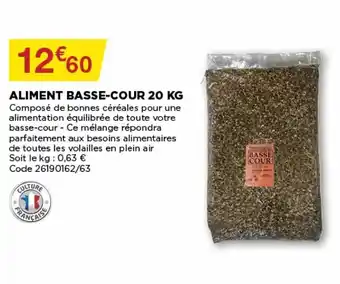 Bricomarché Aliment basse-cour 20 KG offre
