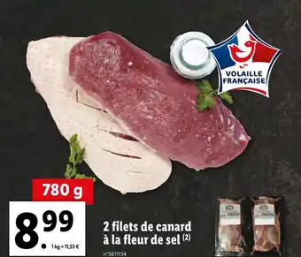 Lidl 2 Filets de canard à la fleur de sel offre