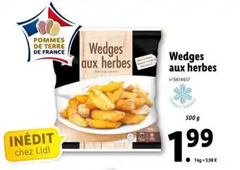 Lidl Wedges aux herbes offre