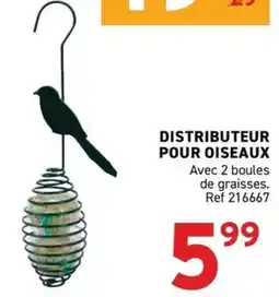 Trafic DISTRIBUTEUR POUR OISEAUX offre
