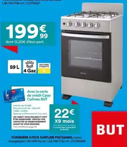 BUT Surfline cuisinière 4 feux offre
