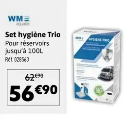 Narbonne accessoires WM aquatoc Set hygiène Trio offre