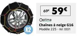 Narbonne accessoires Optima Chaînes à neige G16 offre