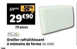 Narbonne accessoires INCASA Oreiller rafraîchissant offre