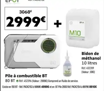EPOY Pile à combustible BT
