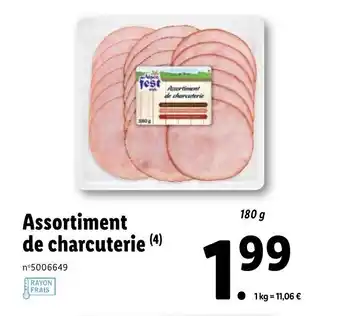 Lidl Assortiment de charcuterie offre