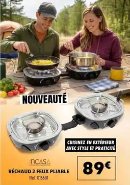 Narbonne accessoires INCASA RÉCHAUD 2 FEUX PLIABLE offre