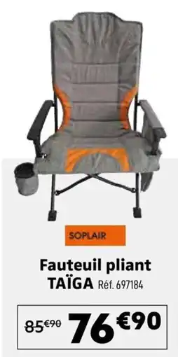 Narbonne accessoires SOPLAIR Fauteuil pliant TAÏGA offre