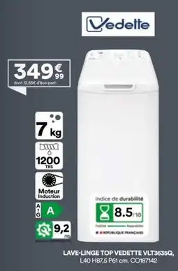BUT Vedette Lave-linge offre