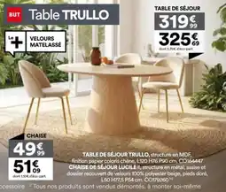 BUT Table de sejour trullo offre