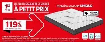 Matelas ressorts UNIQUE