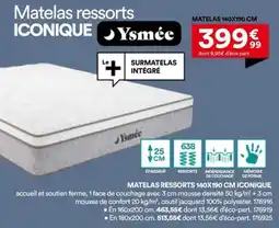 BUT Ysmée Matelas ressorts ICONIQUE offre