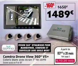 Narbonne accessoires Odona Caméra Drone View 360° V5+ offre