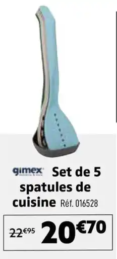 Narbonne accessoires gimex Set de 5 spatules de cuisine offre
