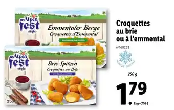 Lidl Croquettes au brie ou à l'emmental offre