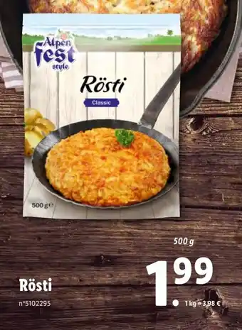 Lidl Rösti offre