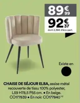 BUT Chaise de séjour offre