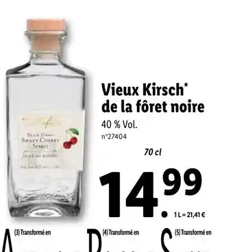 Lidl Vieux Kirsch de la fôret noire offre