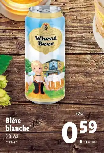Lidl Bière blanche offre