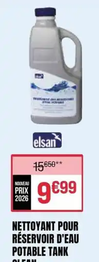 Narbonne accessoires elsan NETTOYANT POUR RÉSERVOIR D'EAU POTABLE TANK CLEAN offre