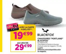 Delbard Blackfox chaussures portland blackfox offre