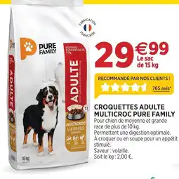 Delbard Pure family croquettes adulte multicroc pure family offre
