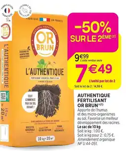 Delbard Or brun authentique fertilisant or brun offre