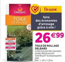 Delbard Delbard toile de paillage delbard offre