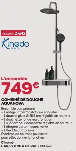 Gedimat Kinedo combiné de douche aquanova offre