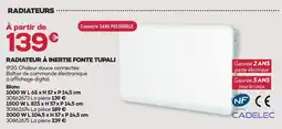 Gedimat Radiateur à inertie fonte tupali offre