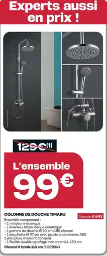 Gedimat Colonne de douche timaru offre